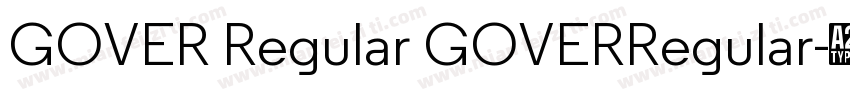 GOVER Regular GOVERRegular字体转换